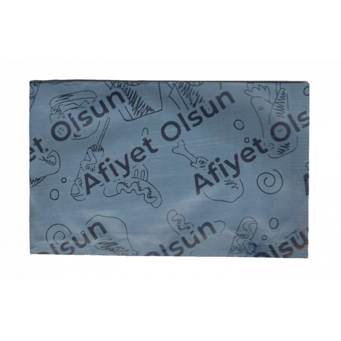 RENGİNEX 6x12 Afiyet Olsun Baskılı Tek Kullanımlık Islak Mendil - 25li Paket