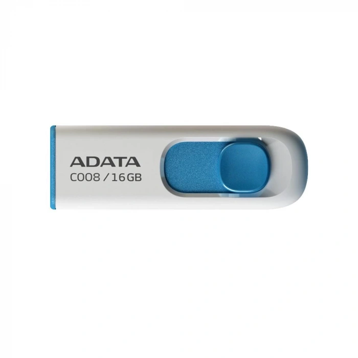 ADATA C008 16GB USB2.0 Classic Flash Bellek (Beyaz + Mavi)