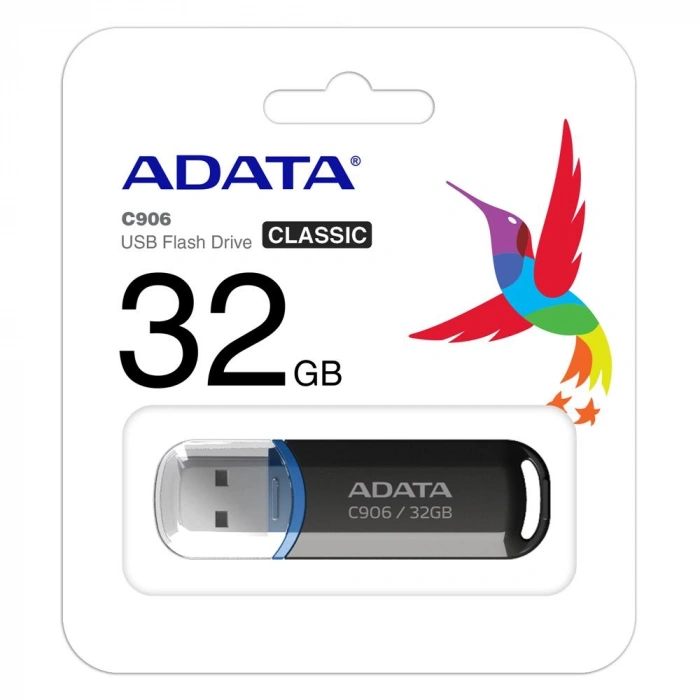 ADATA C906 32GB USB2.0 Classic Siyah Flash Bellek