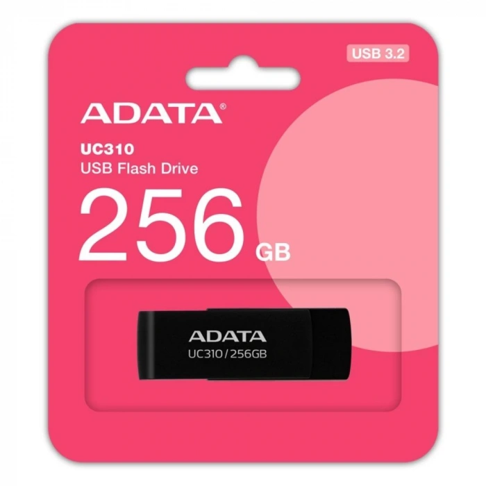 ADATA UC310 256GB USB 3.2 Gen1 Siyah Flash Bellek