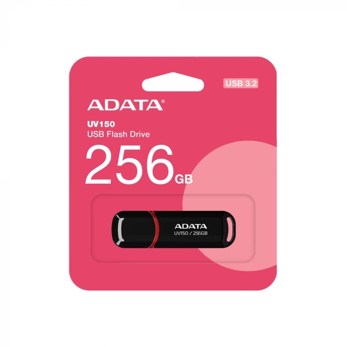 ADATA UV150 256GB USB 3.2 Gen1 Siyah Flash Bellek
