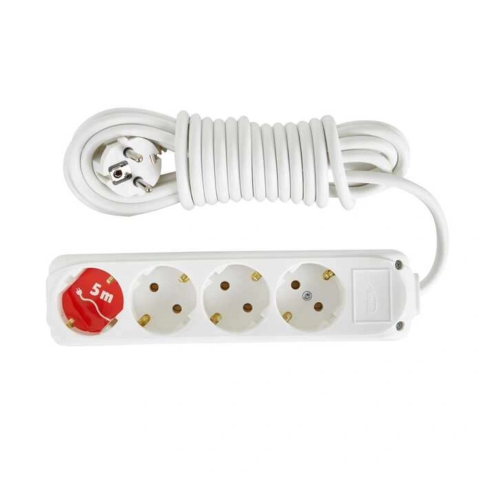 Almera 4’lü Topraklı Grup Priz - 5 Metre