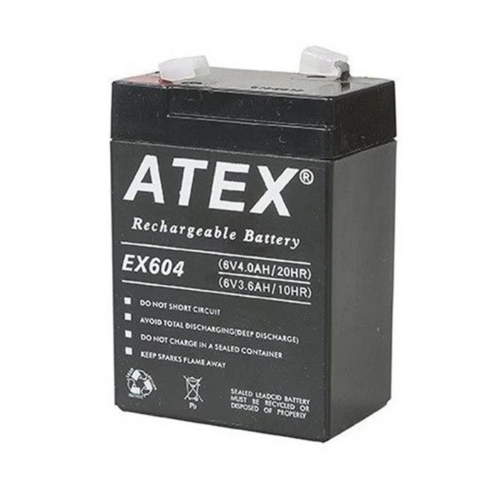 Atex LT-44 4V 4.4Ah Şarjlı Fener Aküsü