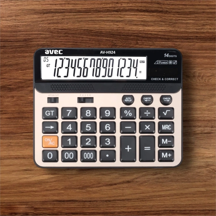 Avec AV-H924 14 Haneli Elektronik Hesap Makinesi