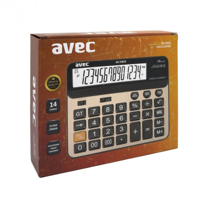 Avec AV-H924 14 Haneli Elektronik Hesap Makinesi