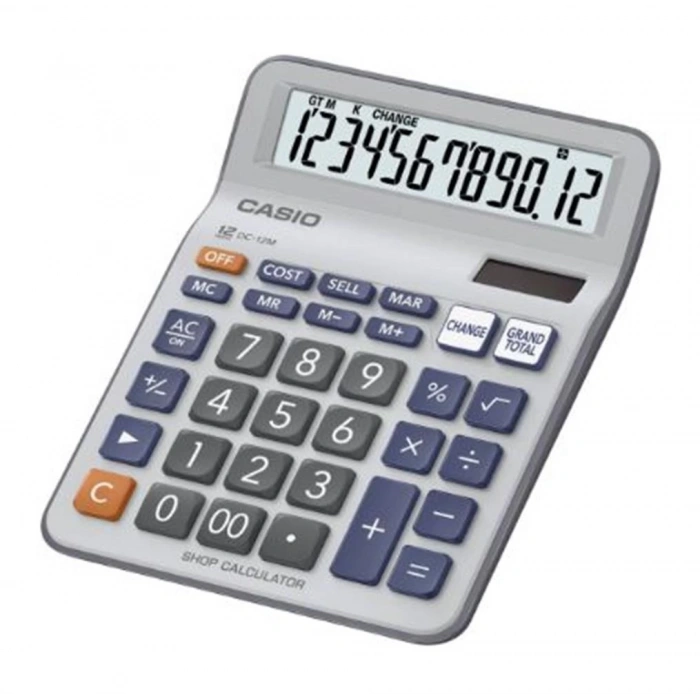 Casio DC-12M-W 12 Hane Masaüstü Hesap Makinesi