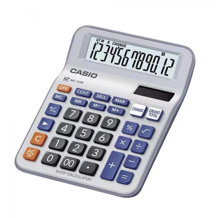 Casio MC-12M-W 12 Hane Masaüstü Hesap Makinesi