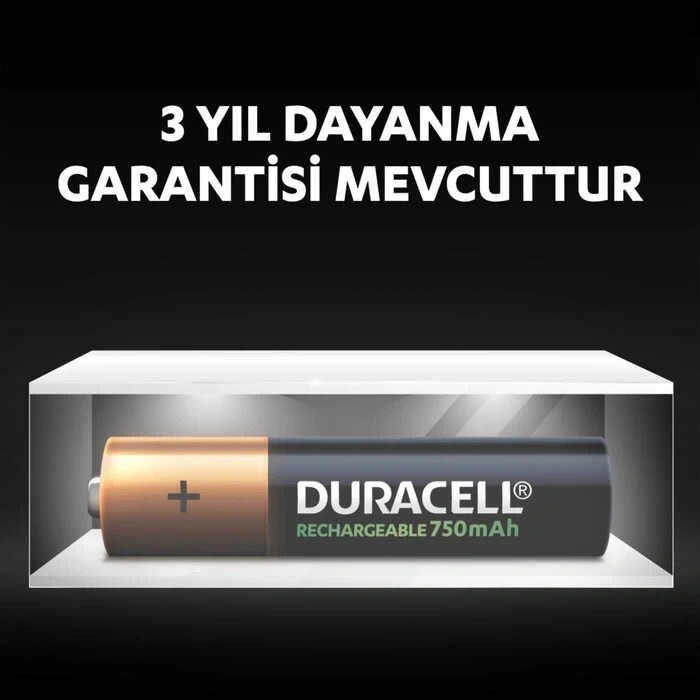 Duracell 750 mAh AAA Şarjlı İnce Kalem Pil - 2li Paket