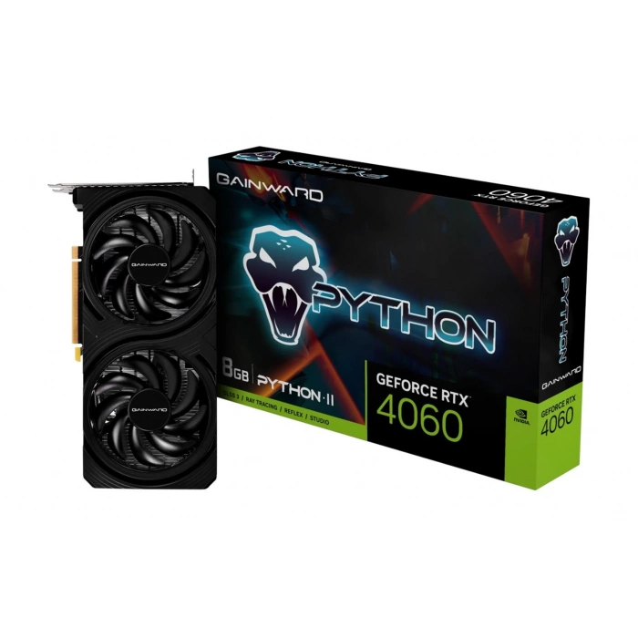 Gainward GeForce RTX4060 Python II 8GB GDDR6 128 Bit DLSS 3 Gaming Ekran Kartı