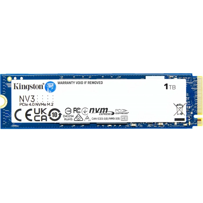 Kingston NV3 1TB M.2 2280 NVMe PCIe 4.0 Gen4x4 SSD SNV3S-1000G