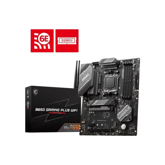 MSI B650 Gaming Plus WiFi AM5 DDR5 6000MHz(OC) ATX Anakart