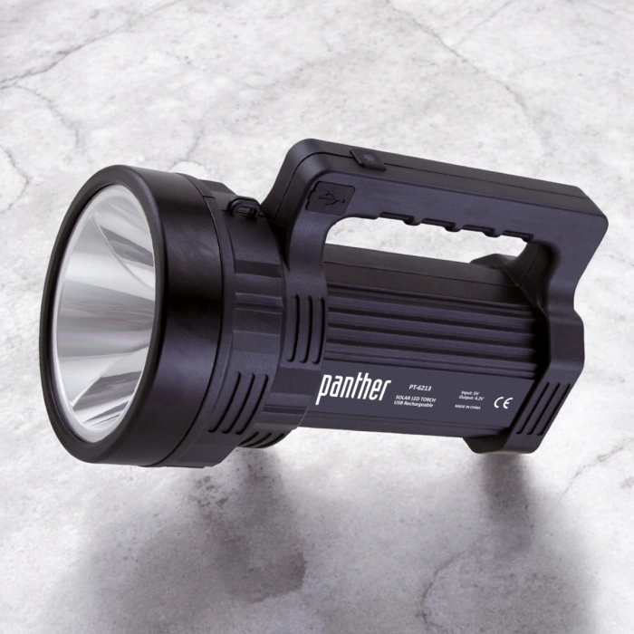 Panther PT-6213 Güneş Enerjili USB Şarjlı El Feneri
