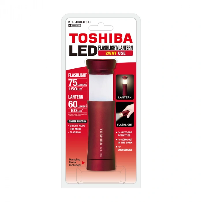Toshiba KFL-403L Kırmızı Şarjlı Fener