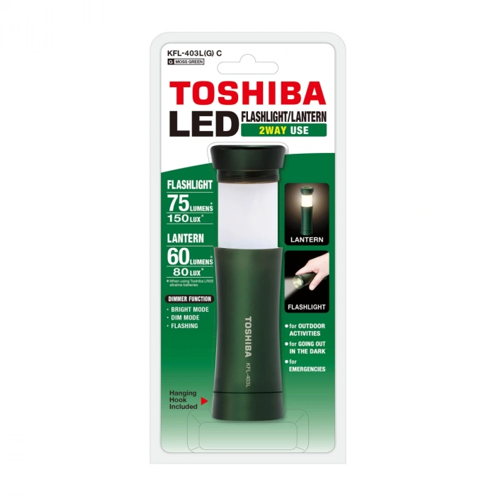 Toshiba KFL-403L Yeşil Şarjlı Fener