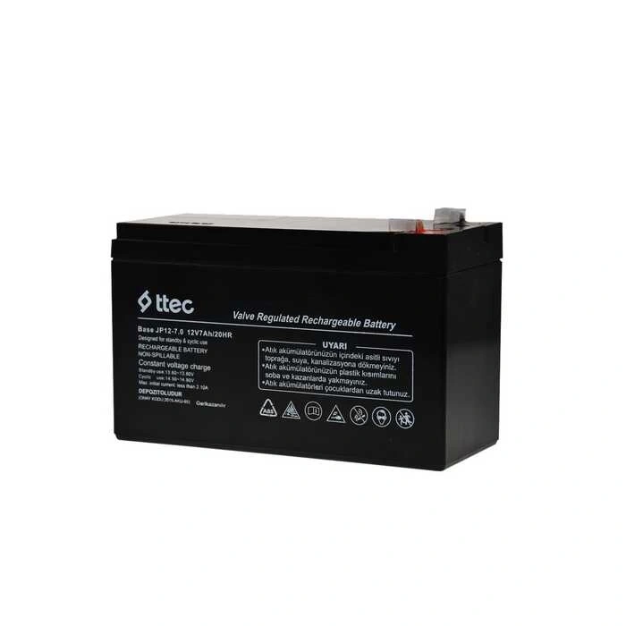 Ttec Base 12V 7Ah Bakımsız Kuru Tip Akü