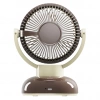 Everest EFN12 Kahve 1200mAh 3 Hız Kademe LED Işıklı Retro Masaüstü USB Fan