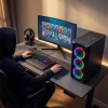 Everest BUMPY 4*12cm RGB Fan 600W APFC Tempered Camlı ATX Mid-T Gaming Oyuncu Kasası