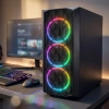 Everest BUMPY 4*12cm RGB Fan 600W APFC Tempered Camlı ATX Mid-T Gaming Oyuncu Kasası