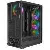 Everest BUMPY 4*12cm RGB Fan 600W APFC Tempered Camlı ATX Mid-T Gaming Oyuncu Kasası