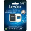 Lexar 64GB microSDXC C10 A1 U3 V30 Hafıza Kartı + Adaptör