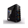 PowerBoost X59RGB ATX Gaming Kasa 650W 80+ 6×RGB Fan Tempered Glass