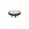12.5 Mm Prong Snap Button Transparent Pearl Cap Part - Siyah Nikel*