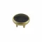 9.5 Mm Prong Snap Button Black Pearl Cap Part - Ham