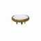 9.5 Mm Prong Snap Button Transparent Pearl Cap Part - Antik Sarı