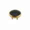 12.5 Mm Prong Snap Button Black Pearl Cap Part - Sıcak Sarı Free Nikel