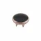 17 Mm Prong Snap Button Black Pearl Cap Part - Bakırlı Kalay