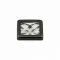 11X11 Mm Prong Snap Button Square Acrylıc Cap - Siyah Nikel*