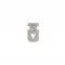 05-2 Trouser Hook Part - Mat Free Nikel
