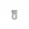 010-1 Hole Type Trouser Hook Part - Mat Free Nikel