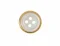 9.5 Mm Prong Snap Button With Button Design Marble Pearl Cap Part Long - Sıcak Sarı Free Nikel