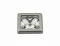 11X11 Mm Prong Snap Button Square Acrylıc Cap - Kalay