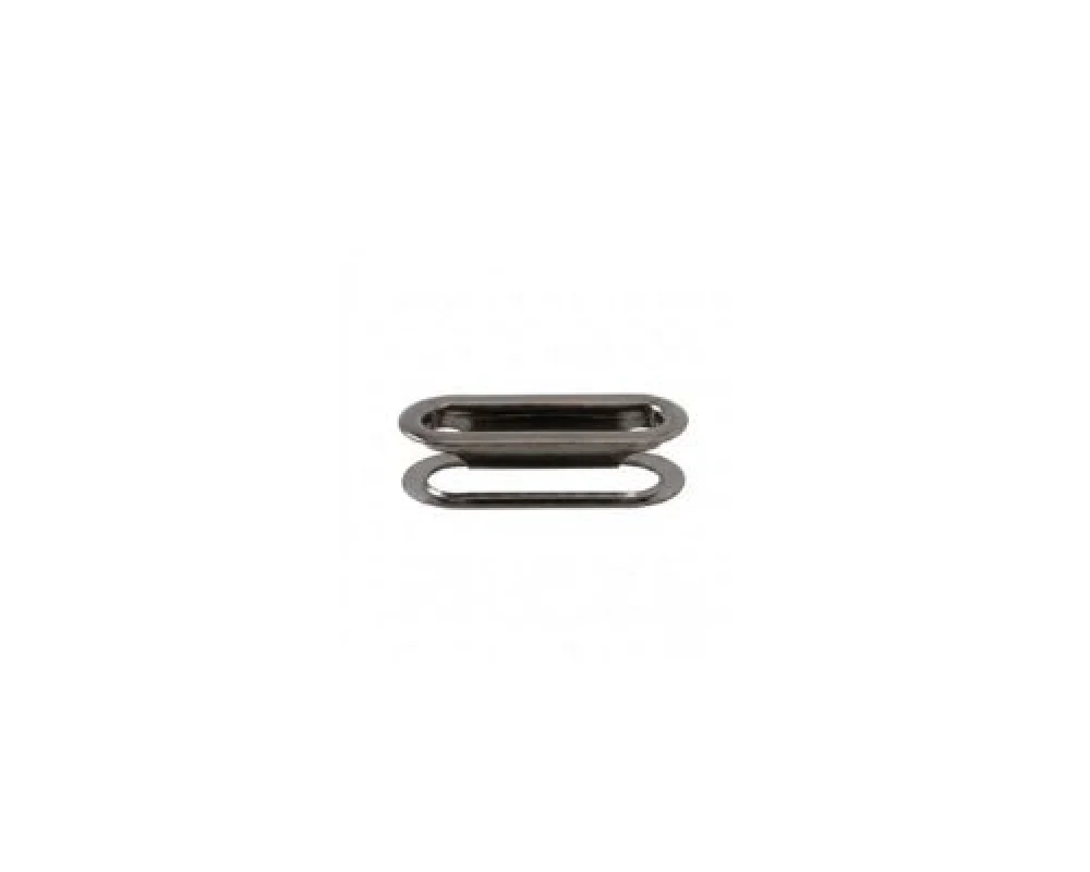 1 No Oval Eyelet - Siyah Nikel*
