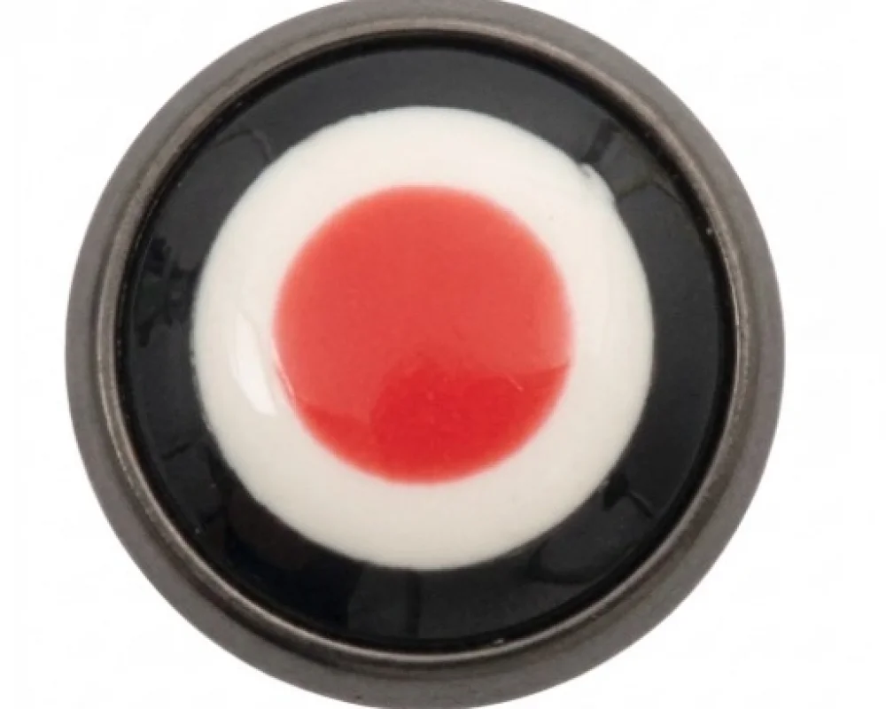 11.5 Mm Uzun Damarlı Kafa Parça Klıkıt Çıtçıt ( Dmr01 ) - Siyah Nikel*