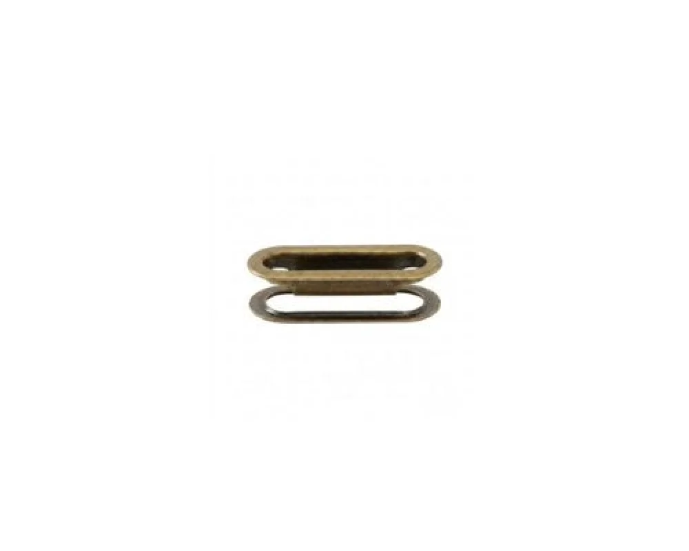 3 No Oval Kuşgözü - Antik Sarı
