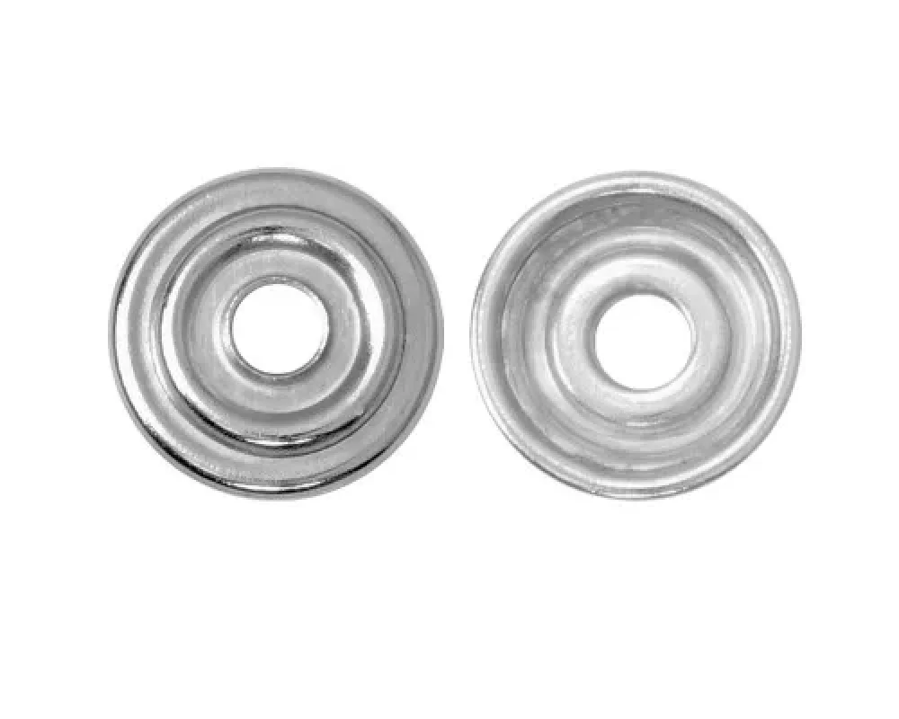 54 Kapak Altı Metal Pul Parça Çıtçıt - Free Nikel