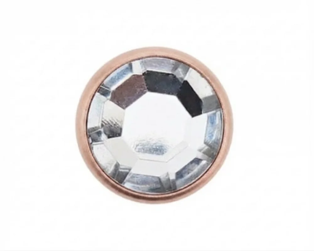7.5 Mm Prong Snap Button Crystal Cap Part Long - Bakırlı Kalay