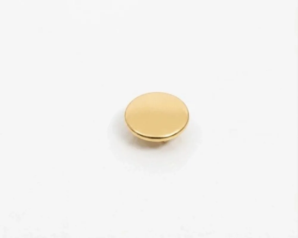 10 Mm Prong Snap Button Flat Cap Part - Sıcak Sarı Free Nikel