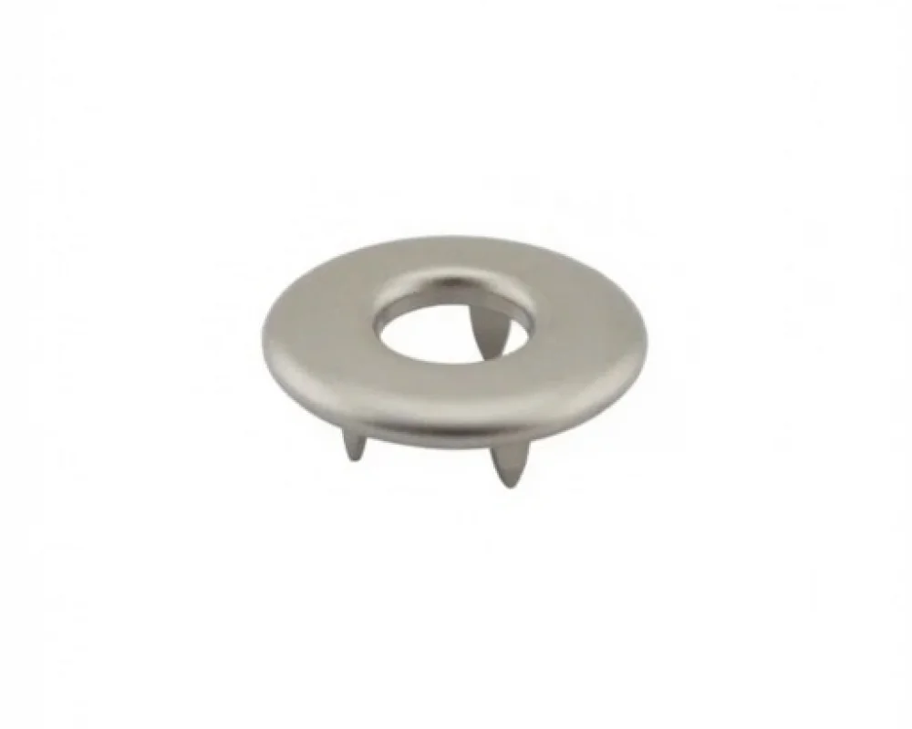 10 Mm Prong Snap Button Hollow Cap Part - Mat Free Nikel