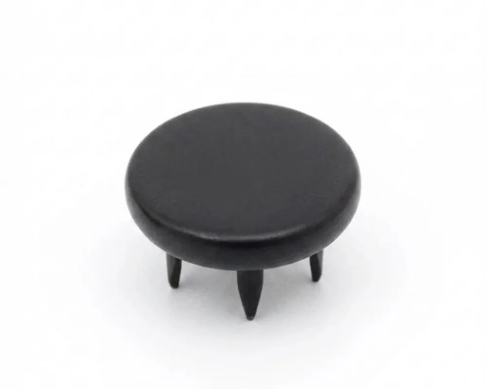 10 Mm Coin Cap Prong Snap Button - Avrupa Siyah Oksit