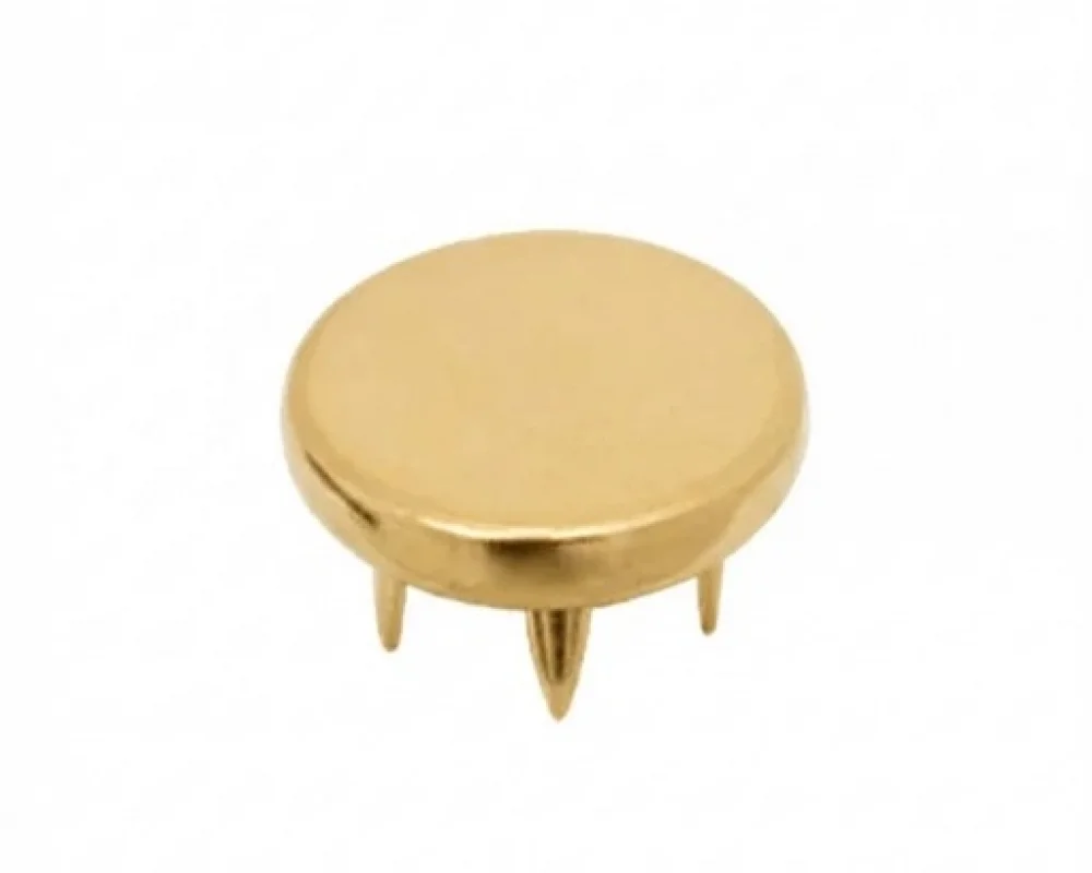 10 Mm Coin Cap Prong Snap Button - Sıcak Sarı Free Nikel