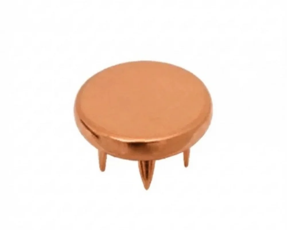 10 Mm Coin Cap Prong Snap Button - Bakır