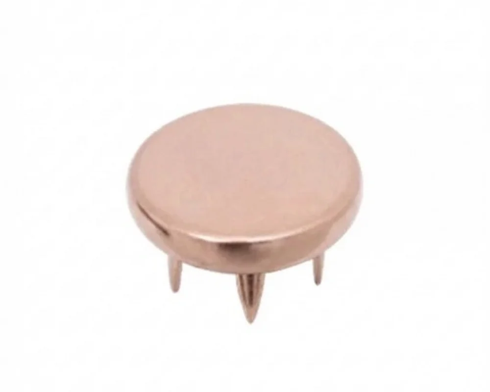 10 Mm Coin Cap Prong Snap Button - Bakırlı Kalay