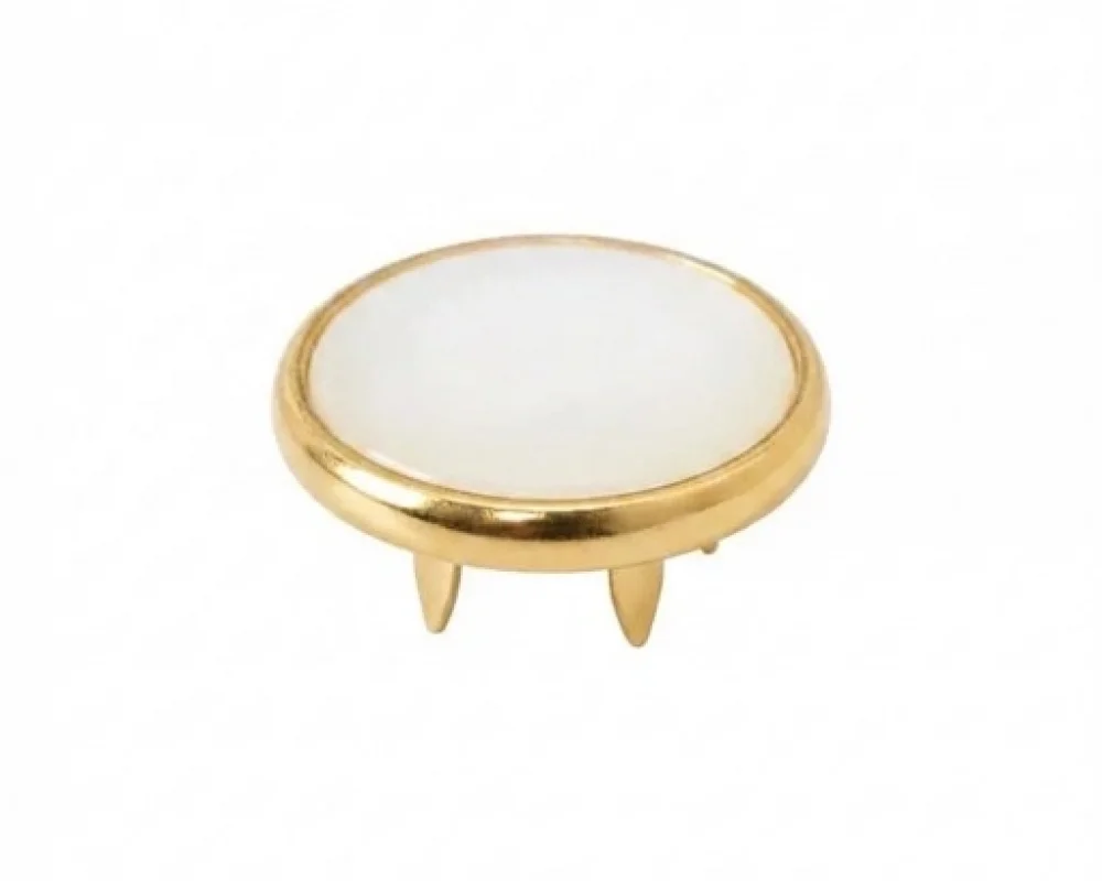9.5 Mm Prong Snap Button Pearl Cap Part - Sıcak Sarı Free Nikel