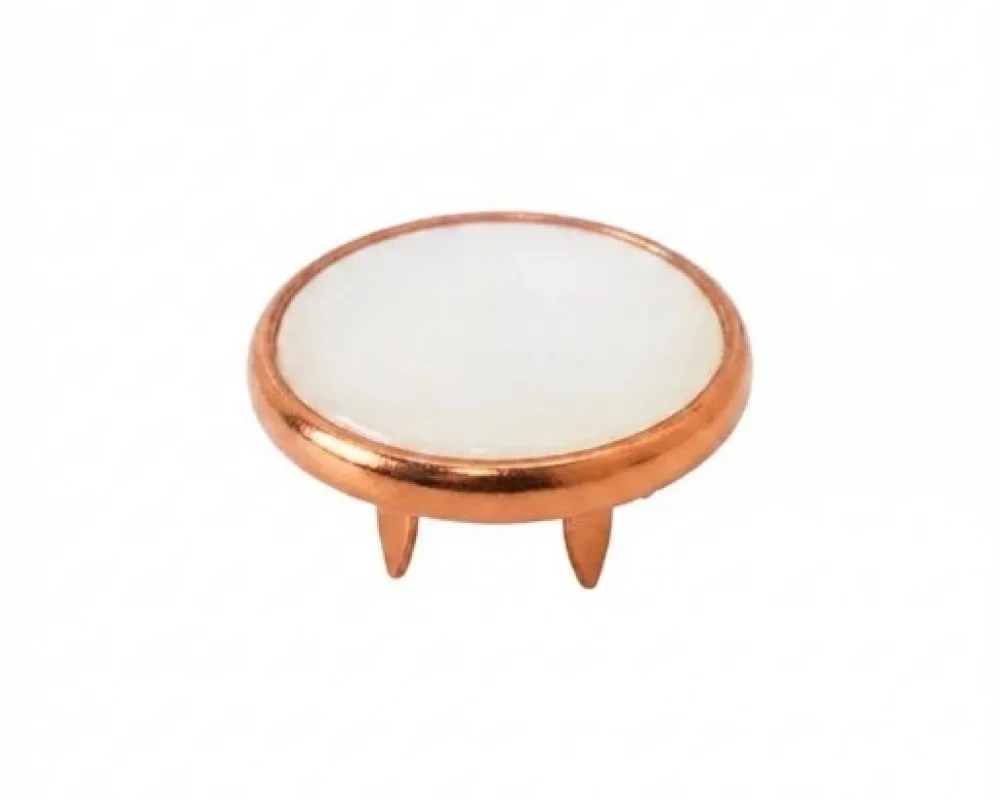 9.5 Mm Prong Snap Button Pearl Cap Part - Bakır