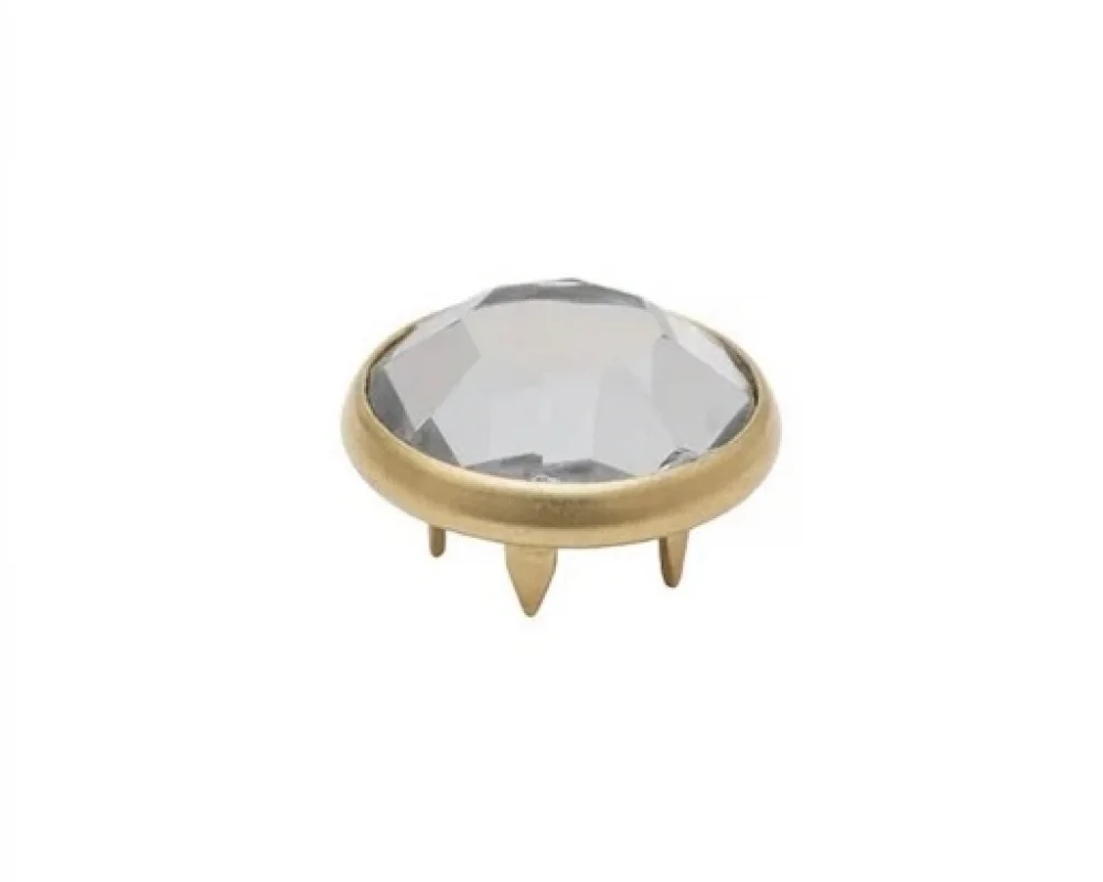 9.5 Mm Prong Snap Button Crystal Cap Part - Ham