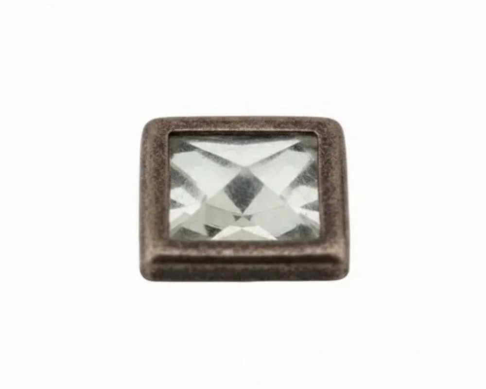 9.5 Mm Kare Taşlı Kafa Parça 9X9 Mm Klikıt Çıtçıt - Kalay Oksit